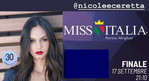Nicole Ceretta, numero 30 in lizza per Miss Italia