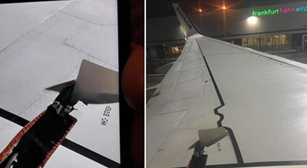 Ryanair, ala squarciata e paura sul volo per Bari. Un passeggero: «Atterraggio da film, il pilota era pallido»