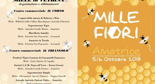 Rieti, ad Amatrice "Millefiori, rassegna del miele di qualità": le "ferratelle" ricordano il rosone di S.Agostino