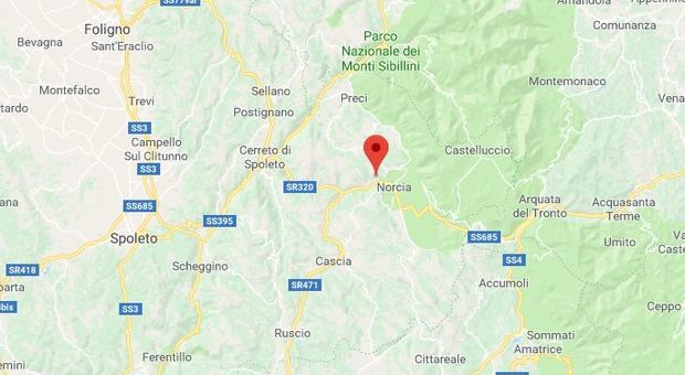 Terremoto alle 22.35 a Norcia, allarme tra la gente in Umbria