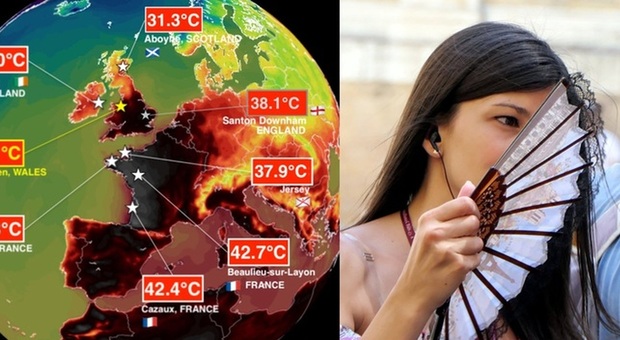Caldo record, perché? «Fiume di calore dal Sahara», Spagna e Portogallo peggio dell'Italia
