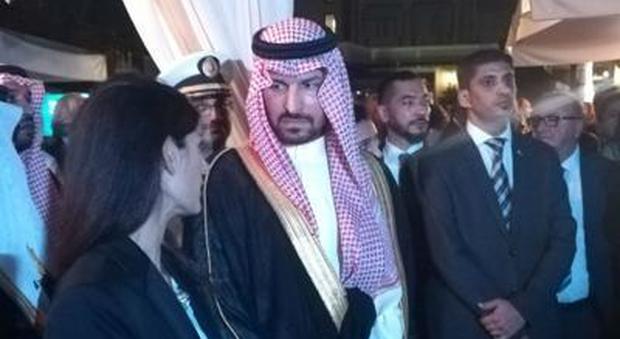 Il sindaco Raggi alla festa del principe saudita per l'anniversario della nascita del Regno