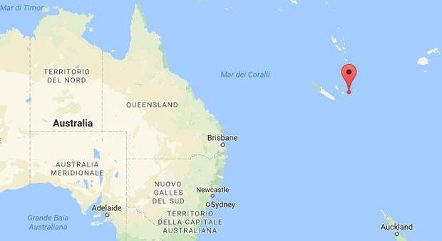 Fortissima scossa di terremoto in Nuova Caledonia. "Sisma in mare alle 10.25 italiane"