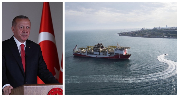 Turchia, Erdogan: «Scoperto il più grande giacimento di gas nel Mar Nero»
