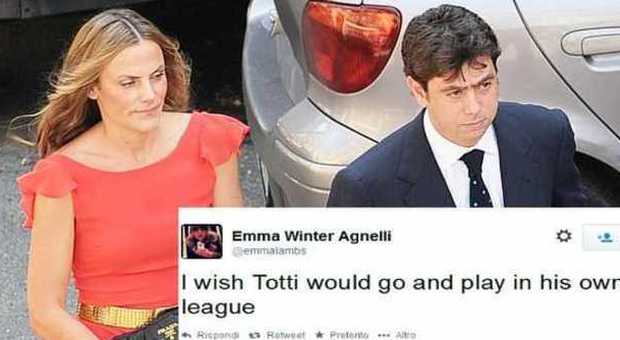 Juve-Roma, la moglie di Agnelli contro Totti: "Se ne vada e giochi nel suo campionato"