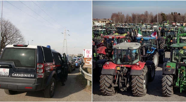Protesta dei trattori, agricoltori bloccano il casello autostradale di Brescia: traffico in tilt