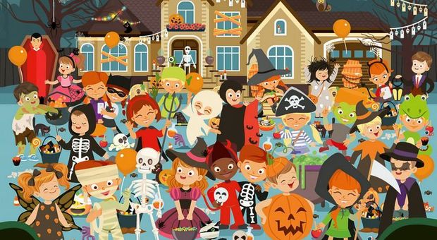 Halloween, nel disegno ci sono dieci zucche nascoste: riuscite a trovarle tutte?