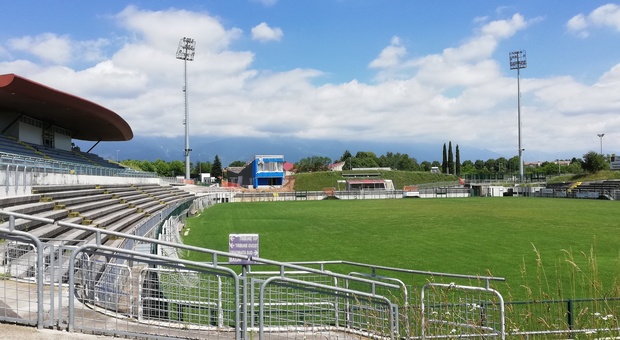 Lo stadio Omero Tognon di Fontanafredda