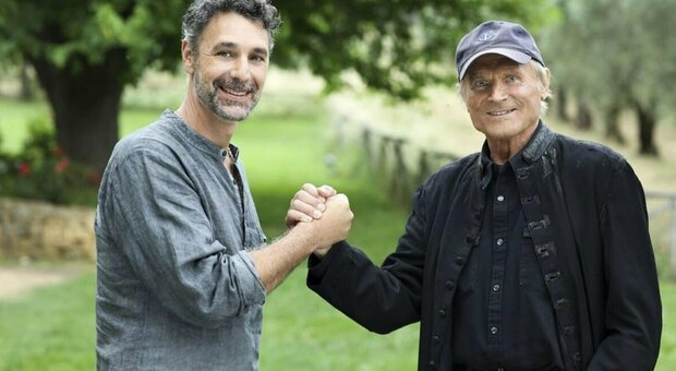 Raoul Bova con Terence Hill
