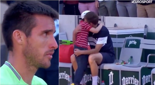 Roland Garros, Mahut in lacrime per la sconfitta: il figlio corre ad abbracciarlo. E Mayer si commuove
