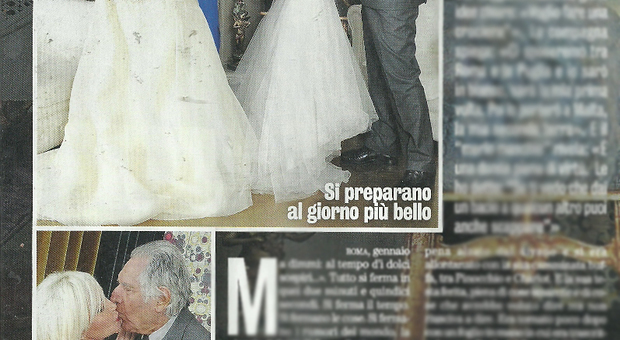 immagine Lando Buzzanca e la futura sposa Francesca Della Valle
