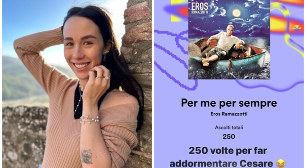 Aurora Ramazzotti, 'Per me per sempre' di Eros il brano più ascoltato dell'anno: il dettaglio che stupisce i fan