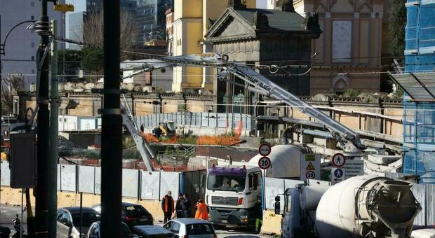 Napoli, c'è il nuovo dispositivo traffico dopo il crollo al cimitero Poggioreale