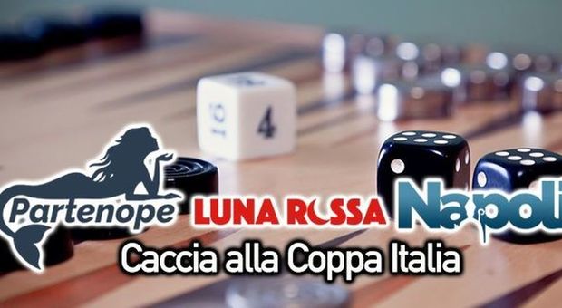 I loghi dei tre team napoletani che partecipano alla Coppa Italia di backgammon