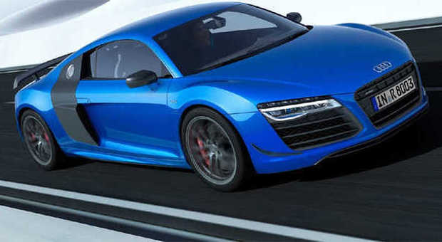 L'Audi R8 LMX con i fari al laser