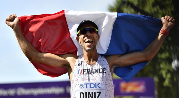 Mondiali, il francese Diniz vince la 50 chilometri di marcia: l'azzurro De Luca è nono