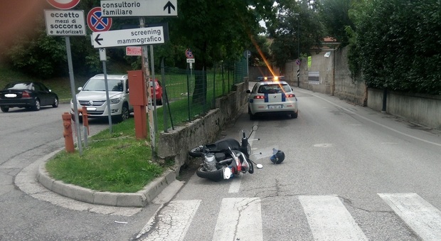 L'incidente a San Daniele del Friuli