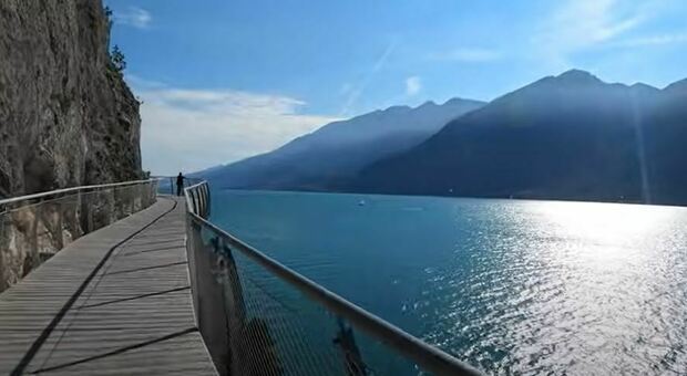 La ciclabile lungo il lago di Garda