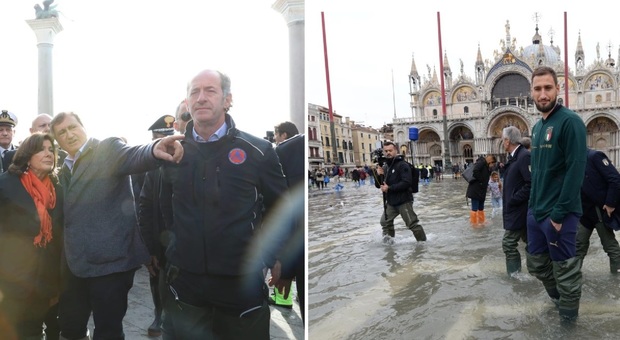 Casellati a Venezia: «Ora bisogna finire il Mose». Maree, domani nuovo picco
