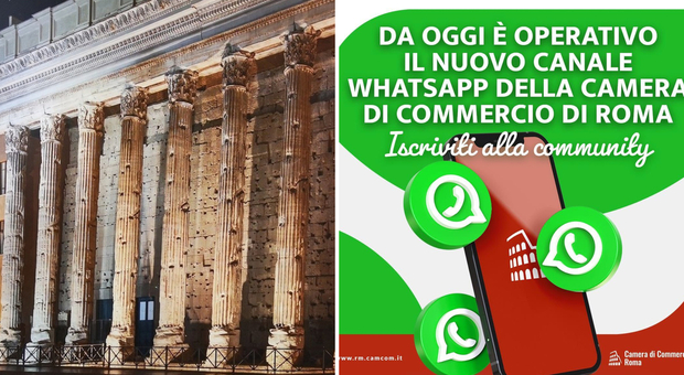 La Camera di Commercio di Roma diventa ancora più social, aperto il canale Whatsapp: «Uno strumento rapido ed efficace»