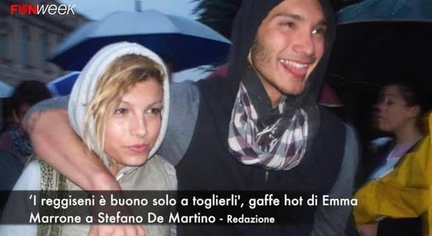 "I reggiseni è buono solo a toglierli", gaffe hot di Emma Marrone con Stefano De Martino