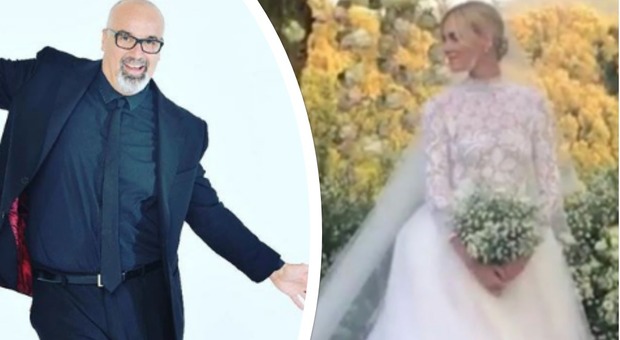 Ferragnez, Giovanni Ciacci contro il vestito da sposa di Chiara: «Ne deve mangiare di cereali di sottomarca per sembrare Grace Kelly»