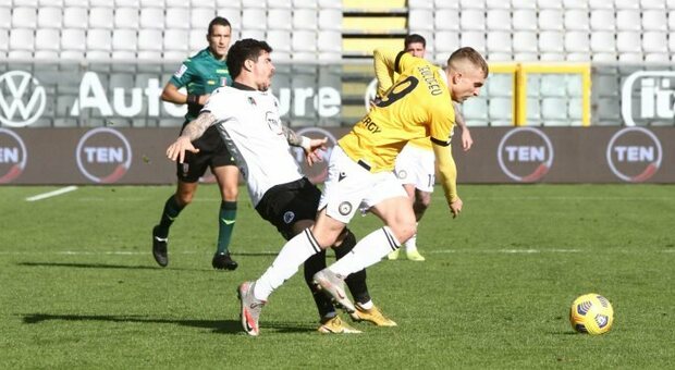 Udinese, colpo a La Spezia: 1-0 con gol di De Paul, poi espulso