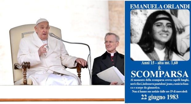 Emanuela Orlandi, il Papa: «Emerga la verità con l'inchiesta, continuo a pregare per lei e per i suoi familiari»