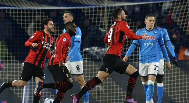 Napoli-Milan, le pagelle: Osimhen (6.5) cerca di scuotere gli azzurri, Giroud (7.5) regala la vetta ai rossoneri