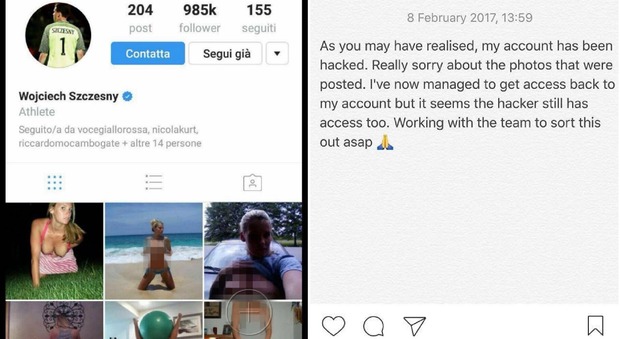 Topless e foto hot sul profilo Instagram del portiere della Roma: ecco cosa è successo