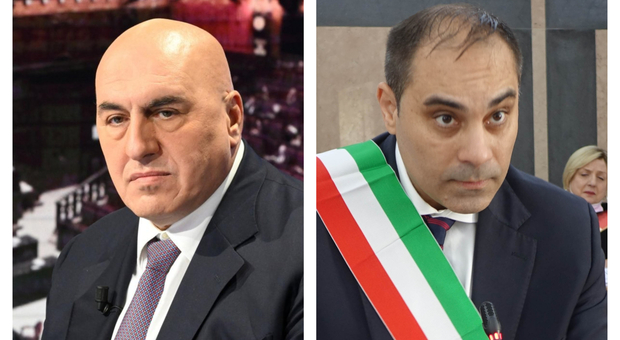 Da sinistra il ministro Guido Crosetto e il sindaco di Taranto Rinaldo Melucci