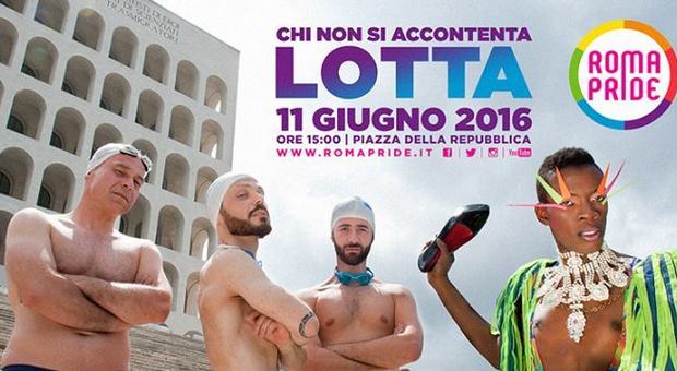 Il logo del Roma Pride 2016