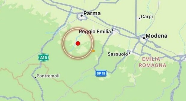 Terremoto a Parma, scossa di magnitudo 3.7 nella notte