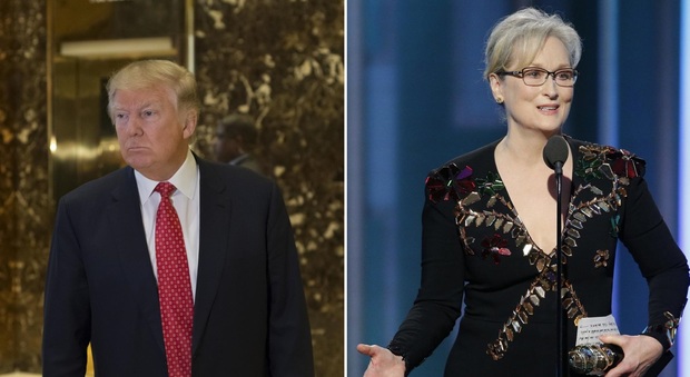 Trump replica a Meryl Streep: “Attrice sopravvalutata e lacchè di Hillary”