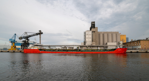 Marghera, è arrivata in porto la nave ucraina con 6.300 tonnellate di olio di semi di girasole