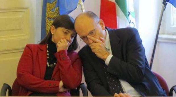Debora Serracchiani e Enrico Letta