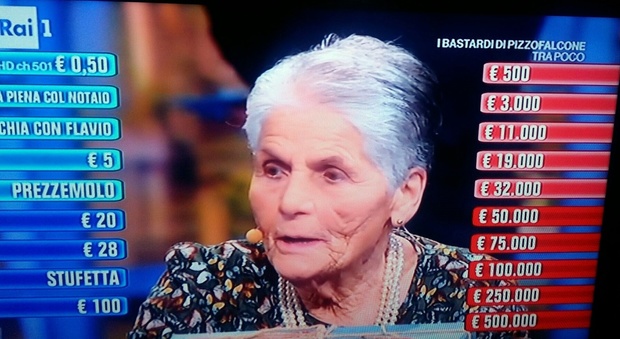 Agnese, 87 anni, vince 33.000 euro ad Affari Tuoi e commuove Insinna con la sua storia