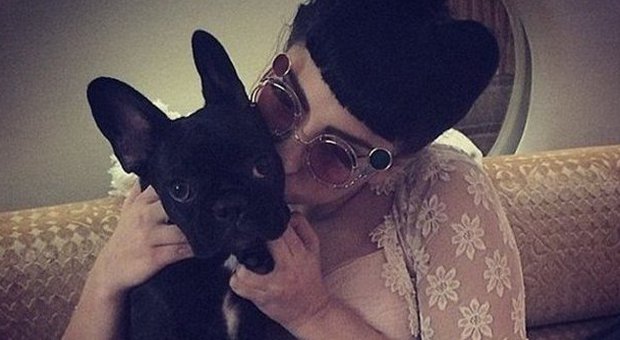 Lady Gaga e il suo cane Asia