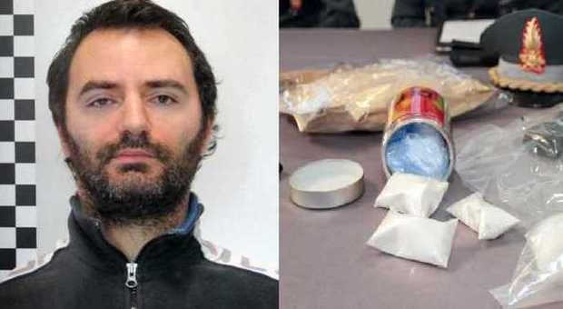Armand Goxha, 35 anni e la cocaina sequestrata