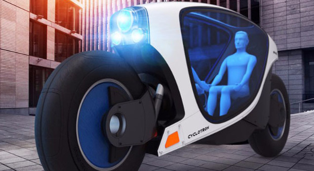Un prototipo di scooter a guida autonoma preso dalla rete