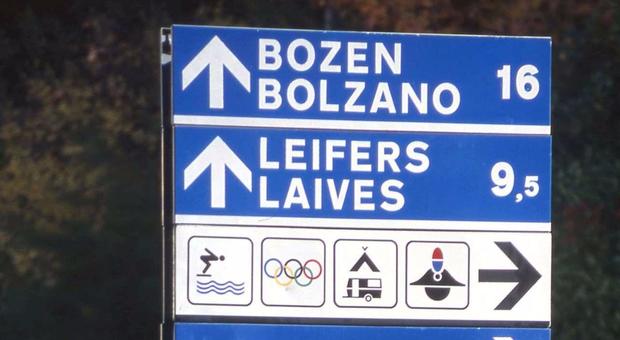 Bolzano, salta la norma che cancella i nomi italiani