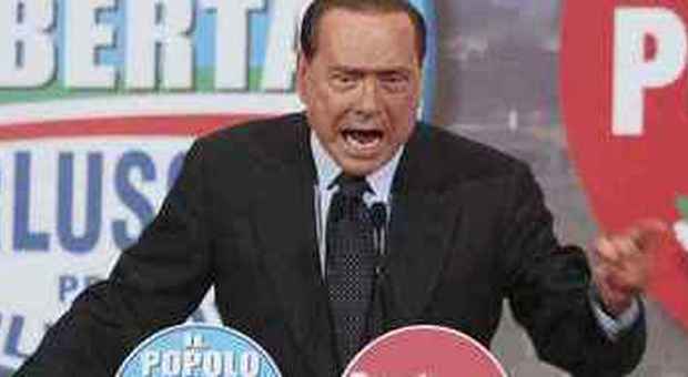 Silvio Berlusconi oggi a Roma (foto Gregorio Borgia - Ap)