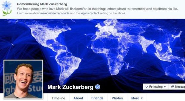 Facebook annuncia la morte di due milioni di utenti, anche Zuckerberg: "Un terribile errore"