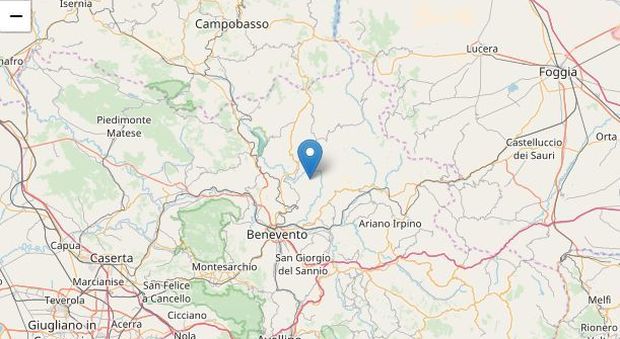 Scossa di terremoto in Campania: magnitudo 3 nel Beneventano