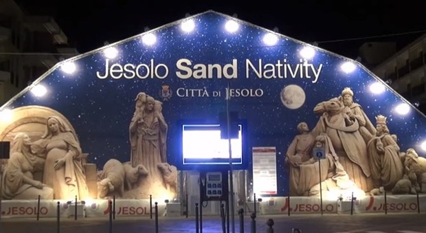 Jesolo stanzia 10mila euro per il Bellunese e gli dedica i "Presepi di sabbia"