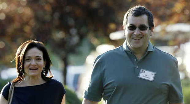 Sheryl Sandberg con il marito Dave Goldberg