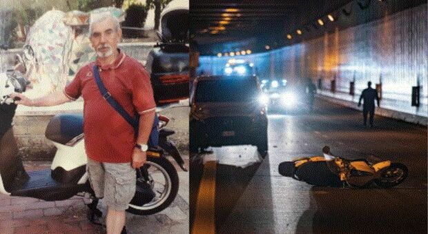 Roma, si ferma con lo scooter in galleria, travolto e ucciso da un furgone: Calogero Palmeri muore sul colpo