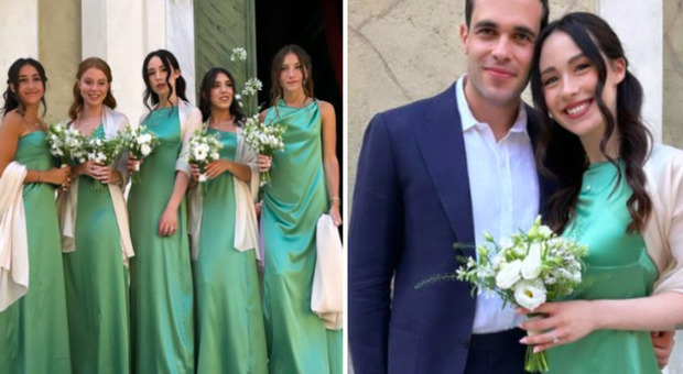 Aurora Ramazzotti posta le foto con il vestito da damigella d'onore: «Piangevo»