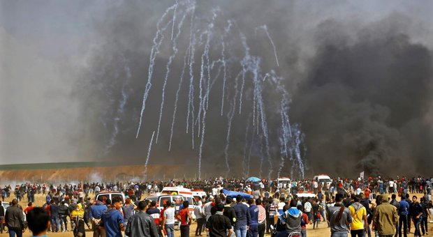 Scontri a Gaza (foto d'archivio)