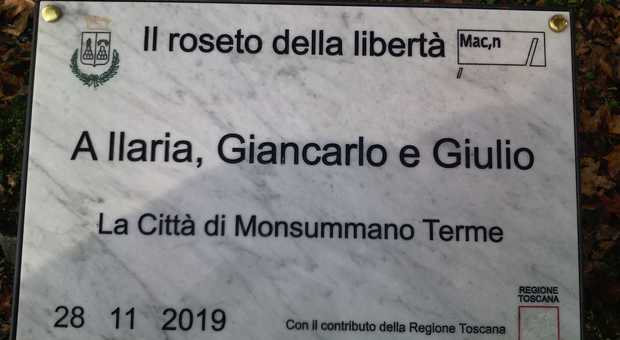 In Toscana «Il roseto della libertà» celebra Giancarlo Siani